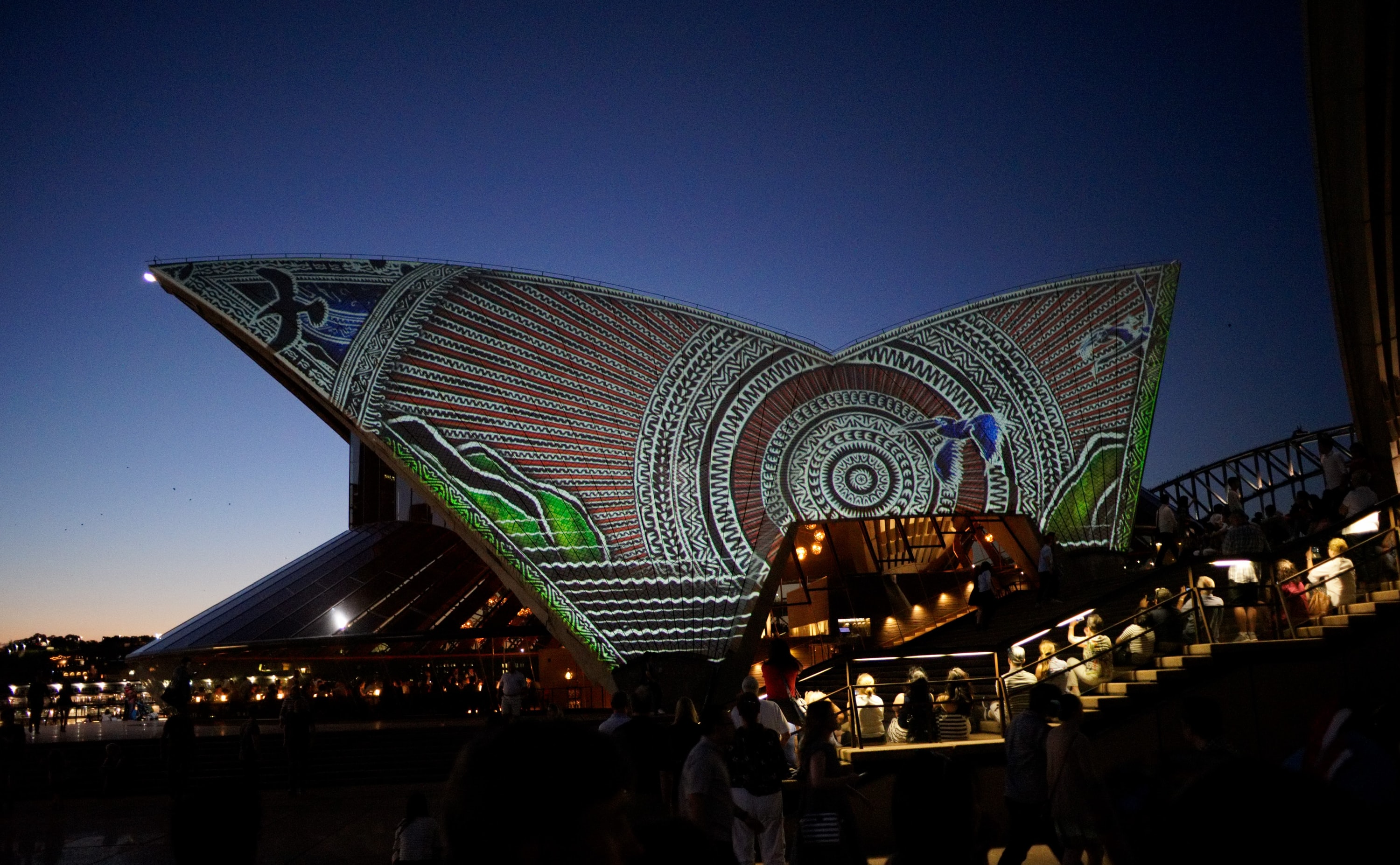 Projection on the Sydney Opera House.